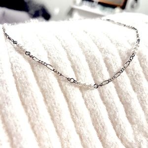 Silver and Pearl Necklace